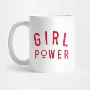 Girl Power Red - Feminist Inspired Apparel Mug